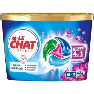 Capsules de lessive - Le Chat - LExpert - Parfum Ros&eacute;e du Matin - Lot de 25