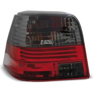 Paire de feux arriere VW Golf 4 berline 97-03 rouge fume W04