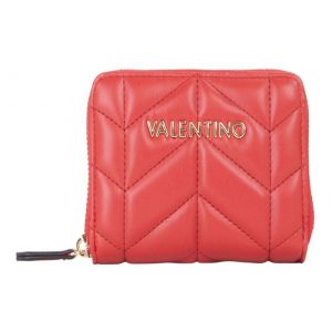 VALENTINO Porte-monnaie rouge pour femme - Petal Re Zip Around Wallet Rosso 298110