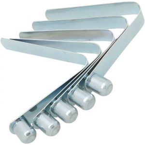 Generic 5pcs/Set Bouton Poussoir &agrave; Ressort Clips Pagaie pour Kayak Clip Tente P&ocirc;le Solide Simple Broche