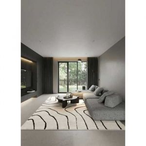 Tapis abstrait cr&egrave;me PARIS 607 Cr&egrave;me-160*230 Rectangulaire