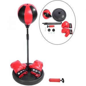 Punching Ball Enfant - Marque - Avec Gants et Pompe - Hauteur Réglable