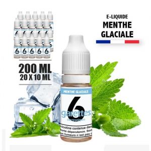 E-liquide 200ML saveur MENTHE GLACIALE avec 3MG de nicotine (e-liquide id : PROD884) - (20x10ML)