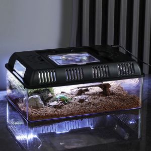 Enclos pour Habitat de Tortue Reptiles Insectes Tortues et Amphibiens - avec éclairage intégré
