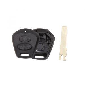SOURCING MAP Coque de clé pour Porsche Cayenne 911 996 Boxster S 986 Télécommande 2 Boutons avec Lame Non Coupé Boîte Rechange