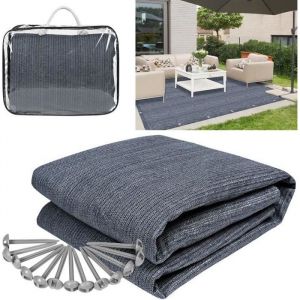 XMTECH Tapis de Camping 300x300cm Tapis de sol pour caravane camping-car B&acirc;ches de Sol avec Clous moulus et sac de transport