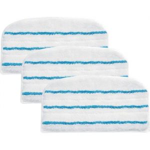 10 Pi&egrave;ces Lingette Patin Balai Vapeur Steam MopSerpillere Microfibre Balais Vapeur Compatible pour Black and Decker FSM1616 FSM1630