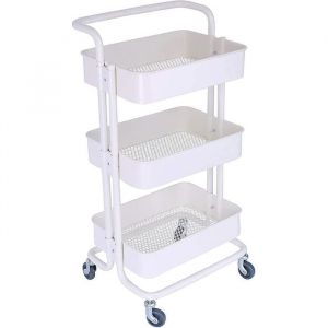 CM67 Chariot de Service Desserte Chariot de Rangement Cuisine Chariot Table Roulante &Eacute tag&egrave re avec Paniers et roul458