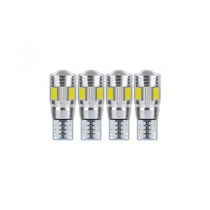 Lot de 4 ampoules LED T10 W5W pour plafonnier de voiture &eacute;clairage dint&eacute;rieur de voiture veilleuse LED Convient pour les feux de