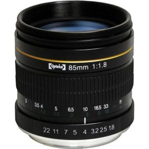 T&eacute;l&eacute;objectif 85mm f / 1.8 pour Canon DSLR de Opteka
