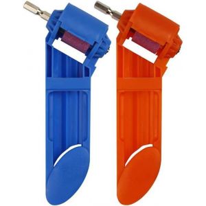 Aff&ucirc;teur de forets 2 pi&egrave;ces aff&ucirc;teur de forets en corindon outil daff&ucirc;tage de forets portable fabriqu&eacute; en plastique ABS de haut