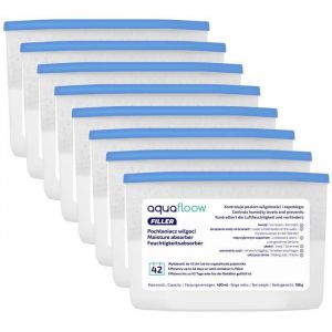 AquaFloow Refiller absorbeur dhumidité 400 ml - non parfumé - 8 pièces