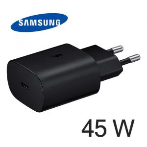Chargeur Samsung Ultra Rapide 45W USB C EP-TA845XBE Adaptateur secteur Noir pour Samsung Galaxy Tab S8 Ultra SM-X900 (5G)