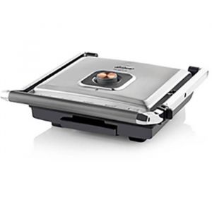 arzum AR2022 Machine &agrave; croque-monsieur rev&ecirc;tement anti-adh&eacute;sif argent