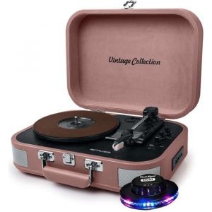 Platine vinyle - Muse - MT-201BTP - Enceintes intégrées - USB/AUX - Lumière OVNI