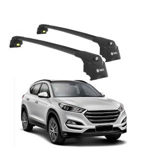Barres de Toit TURTLE AIR-2 HYUNDAI TUCSON TL 2016 2017 2018 2019 2020 2021 (SUV) Noir