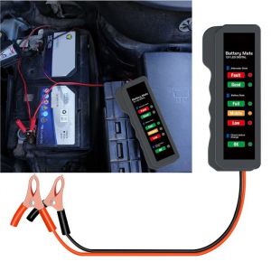12V Testeur de Batterie Pour Auto Analyseur de Vérificateur de Batterie Testeur de Charge dAlternateur/Batterie Avec Voyant LED