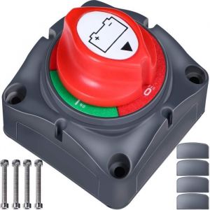 Switch batterie 12 V/24 V - batterie Cut Off - Master Isolateur de batterie D&eacute;connecter commutateur batterie de voiture Kill Switch