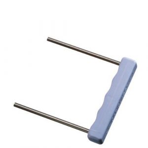 Esselte-Leitz pince serre-feuilles pour classeur &agrave; levier 60790000 &mdash; m&eacute;tal poign&eacute;e plastique mauve