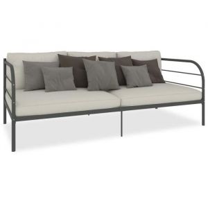 Lit banquette FUDANY - Cadre de lit de repos - 90 x 200 cm - Gris Métal