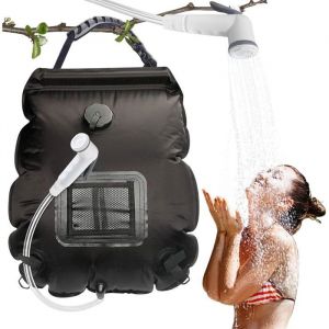 Sac de Douche Solaire Camping20L Douche de Voyage avec Pomme de DoucheSolaire Sac de DouchePliant Extérieur pour Douche