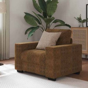 SALE Fauteuil accoudoir - SUIKUN - Sofa Fauteuil Capitonn&eacute; marron 59 cm en simili cuir @EU(62895)