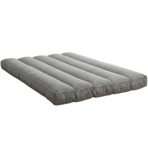Futon d&eacute;houssable - 140 x 190 cm Bananair Gris clair