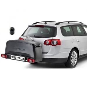 Porte-velos 2 v&eacute;los Westfalia BC60 + Coffre sur attelage - Wesfalia 3500036600001+ 8575