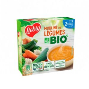 Moulin&eacute; de l&eacute;gumes BIO BIEBIG 2 x 30cl/Boite 4 bo&icirc;tes