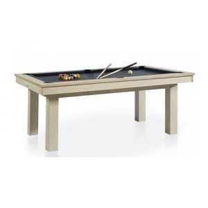 Billard transformable en table René Pierre LAFITE Oslo - Drap Gris Ardoise