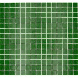 Mosaïque de verre - MOS200-A26 - Vert foncé - 20x20 mm - Lisse - Carré