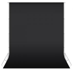 5.25ft x 10ft/1.6x3M Non-Tissés Tissu Toile de Fond pour Photo Studio Portrait Photographie Tournage Vidéo (noir)