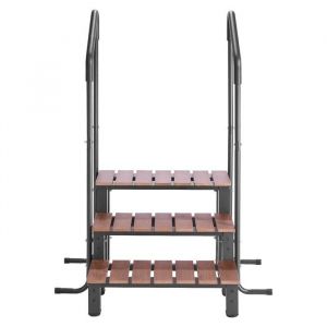 Escalier de Spa &agrave; 3 Marches-Duoku-avec Rampe-Piscine Hors Sol ou Gonflable-Charge de 24948 kg