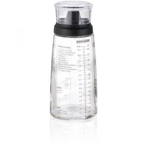Shaker à Vinaigrette Leifheit 3195 mélangeur vinaigrette gradué de 300 ml avec bec verseur anti-goutte 5 recettes incluses