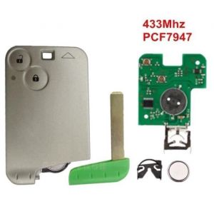 Carte clé télécommande vierge pour RENAULT LAGUNA 2 ESPACE 4 VELSATIS à programmer