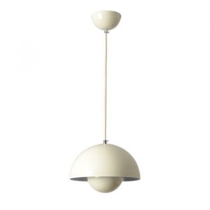 WOTTES Lustre Suspension Luminaire Moderne Style Scandinave 23*16CM Conception Lustre Pod E27 Métal argile laiteuse 1pcs