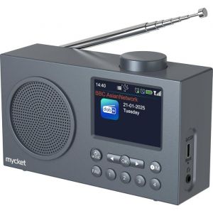 Portable DAB/DAB + Radio FM Digital Radios avec 2025 Derni&egrave;re Technologie de R&eacute;cepteur de Signal Radio Rechargeable