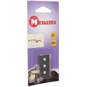 Recharge lame gratte vitre - METALTEX - lot de 5