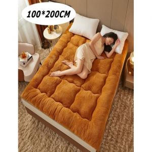 Matelas Pliable EnroulableMatelas futonÉpaissir Le Tapis De Sol en TatamiMatelas de Couchage pour dortoirCafe100x200 cm