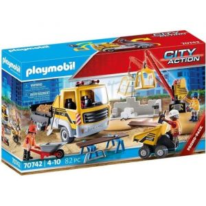 PLAYMOBIL City Action 70742 Chantier avec Camionnette A partir de 4 Ans 136