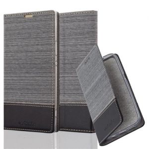 Coque pour Sony Xperia XA1 ULTRA Housse en GRIS NOIR Etui Case Cover Protection fermeture magn&eacute;tique