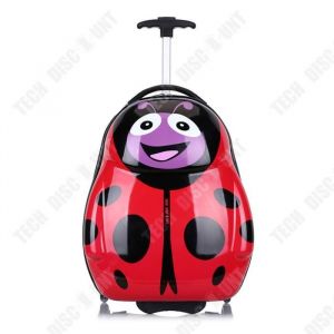 Valise trolley enfants - TD® - Coccinelle - 17 pouces - Imperméable - Résistante à lusure