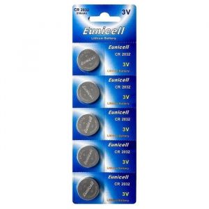 EUNICELL Lot 5 Piles Lithium CR2032 BR2032 DL2032 3 VOLT
