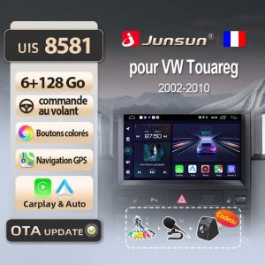 Junsun 4G 6Go 128Go adaptateur autoradio pour VW Touareg 2006-2010 accessoire autoradio android voiture carplay GPS