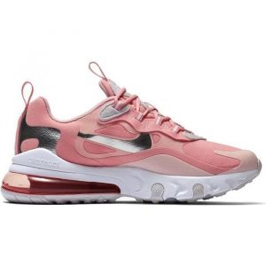 Baskets Nike Air Max 270 React (Gg) - NIKE - CQ5420-611 - Rose - Enfant - Fille - Lacets - Textile - Plat