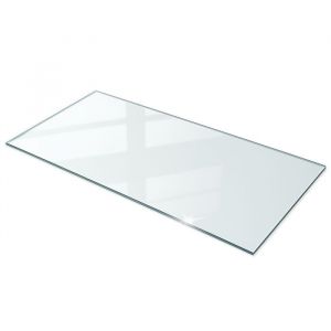 Plateau de table en verre 140x70 cm grande protection de bureau en verre plaque de protection Tulup