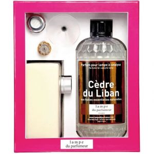 Lampe brique blanche avec recharge senteur C&egrave;dre du Liban 500mL