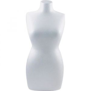 Buste Mannequin - Unique - 50 cm - Polystyr&egrave;ne plein - Customisable - Blanc