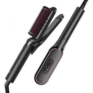 Lisseur Cheveux Professionnel- Fer A Lisser Et Boucleur 2 En 1 Brosse Lissante Ionique Brosse Chauffante Lissante Pour Lisseur Rapid