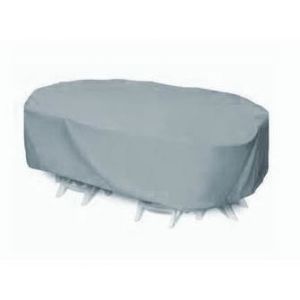 Housse pour salon de jardin 6 places confort 270cm gris